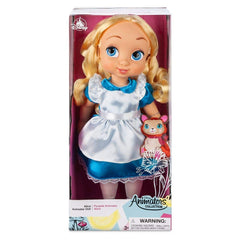 Disney Store Alice doll with white apron—classic outfit perfect for display and imaginative play.