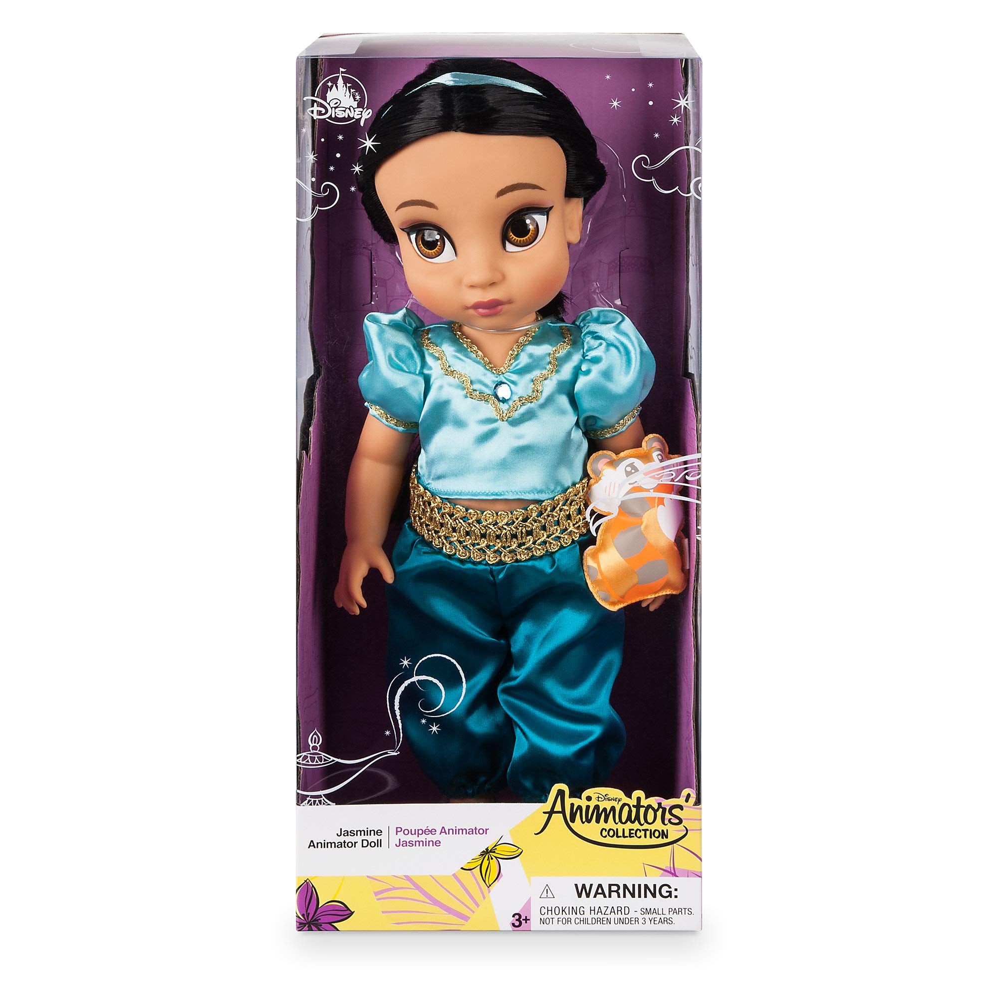 Disney Store Jasmine 16-inch poseable doll supports dynamic play and safe handling for kids