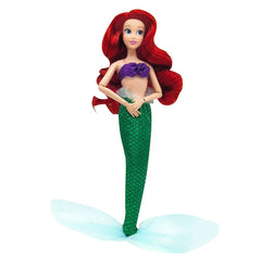 Disney Store Ariel classic doll face details capture friendly expressive features.