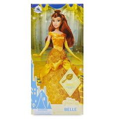 Disney Store 11-inch Belle doll for compact shelving and display.