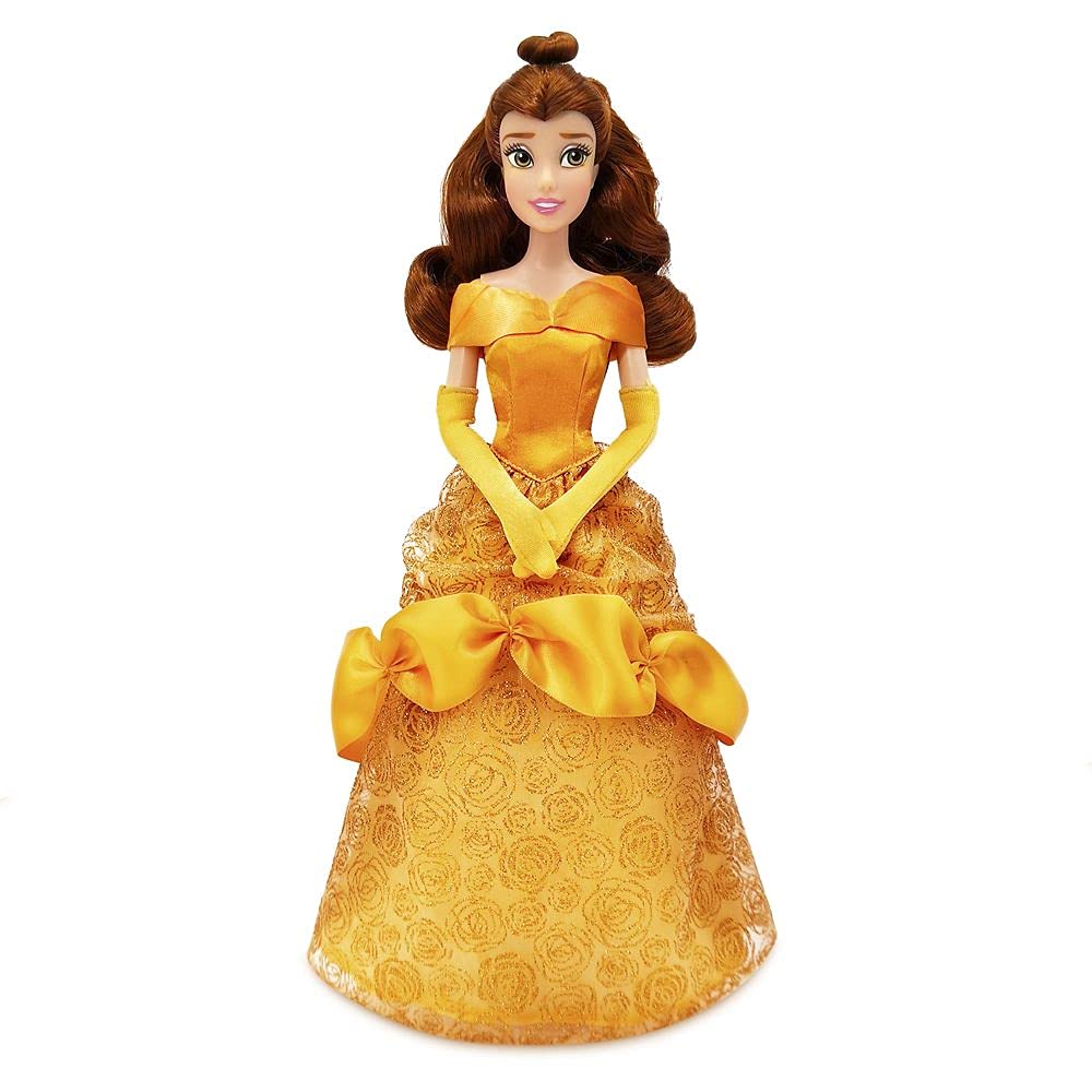 Disney Store Belle doll brush supports easy grooming during playtime.
