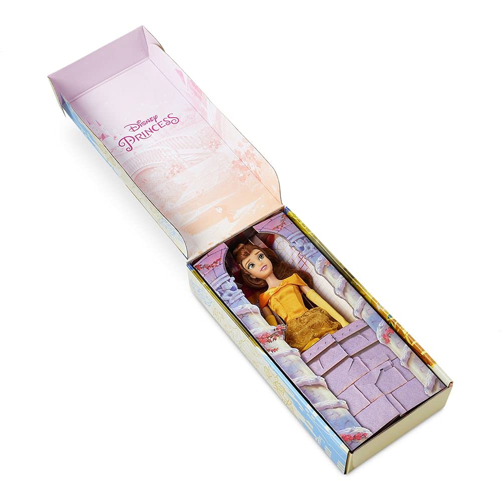 Disney Store Belle ruched sash highlights elegant costume for pretend tea parties.