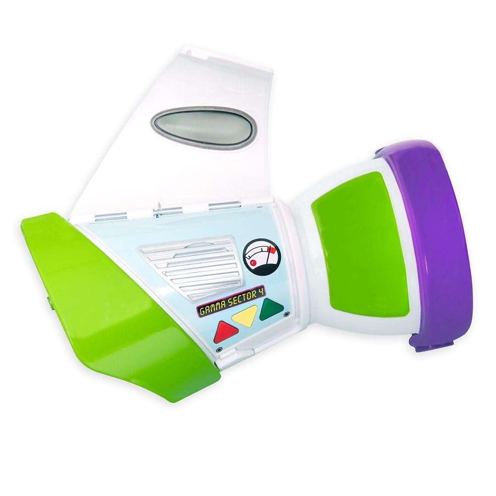 Disney Store Buzz Lightyear Gauntlet in pose mode for adventurous roleplay