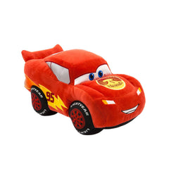 Disney Store Lightning McQueen plush front view with soft texture for cuddly play
