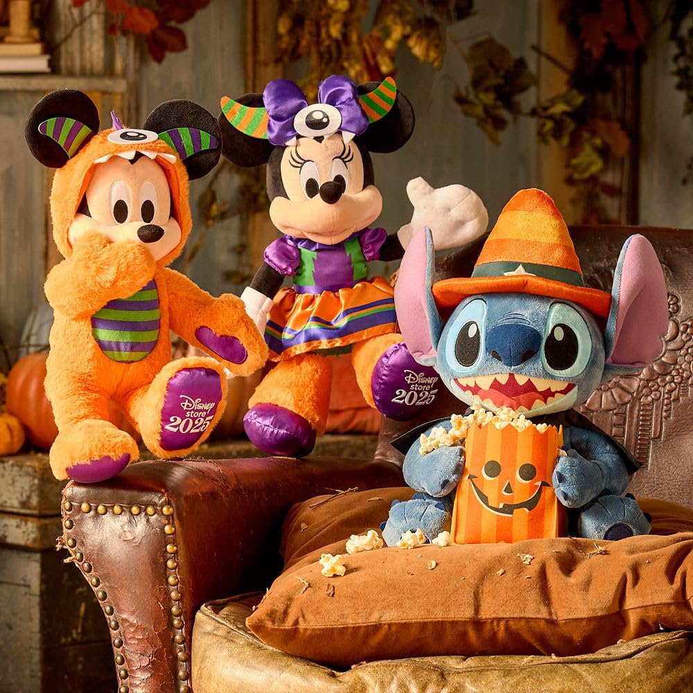 Disney Store Minnie Halloween plush belongs to the Mickey Mouse Family Collection for fans.