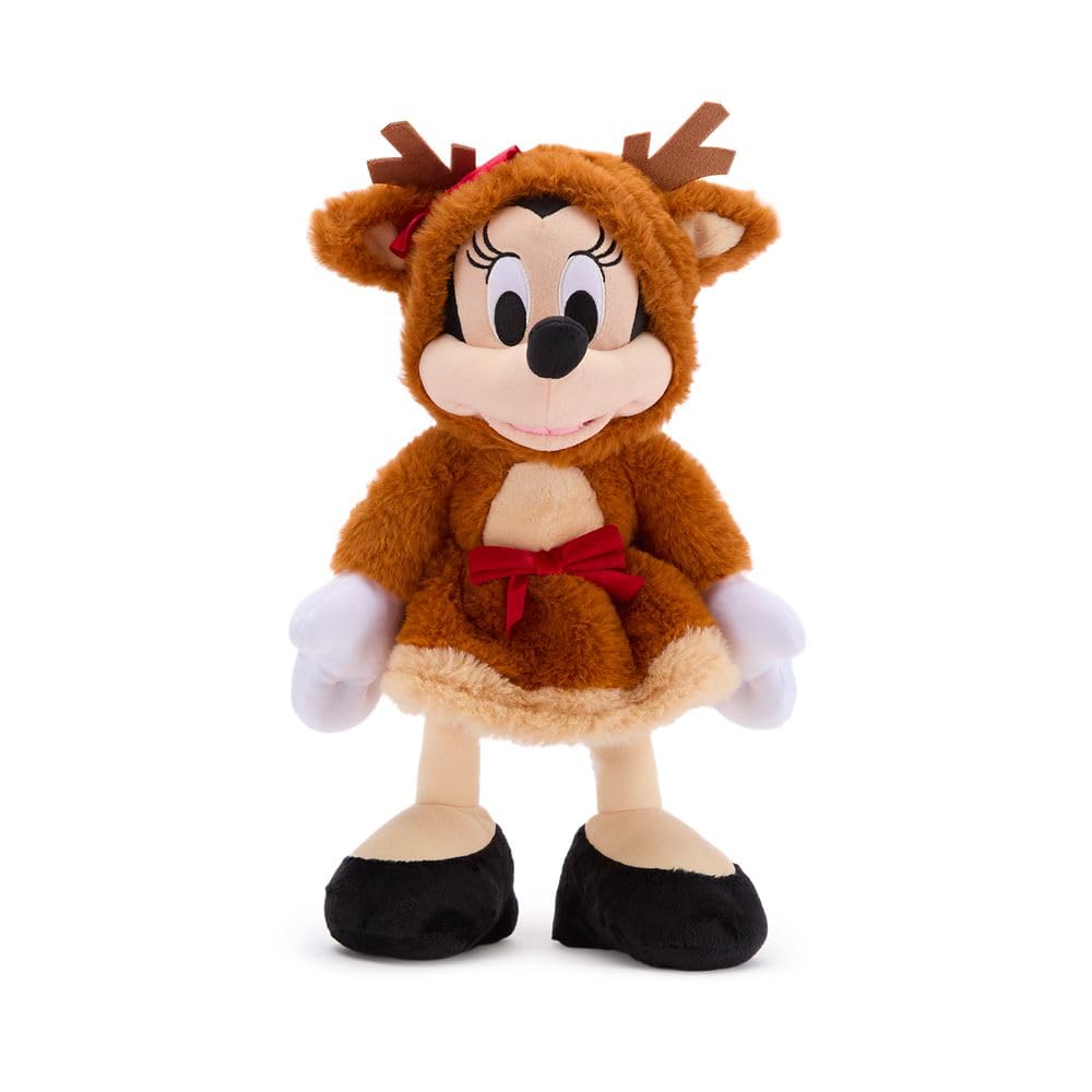 Disney Store Minnie Mouse Reindeer Plush 15 Inch, cozy holiday companion for kids