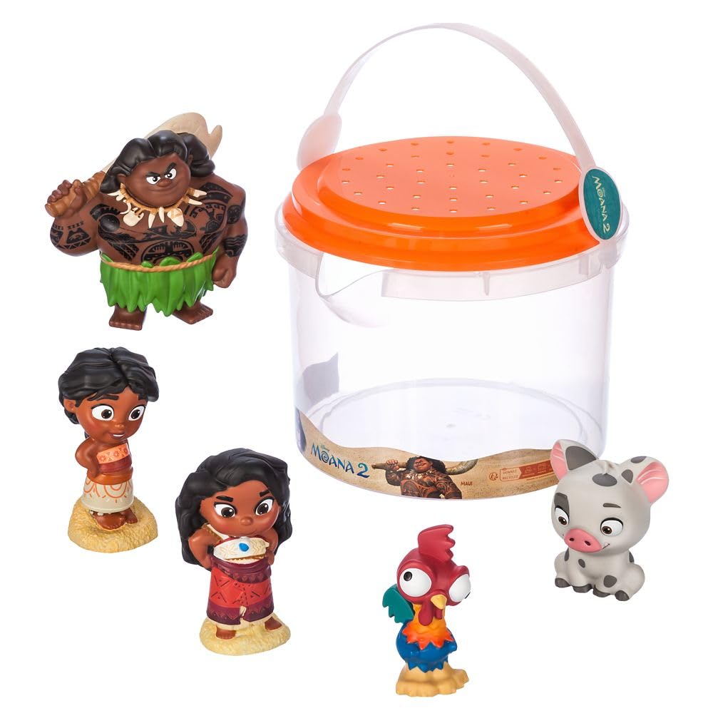 Disney Store Moana 2 bath set figures for imaginative play.