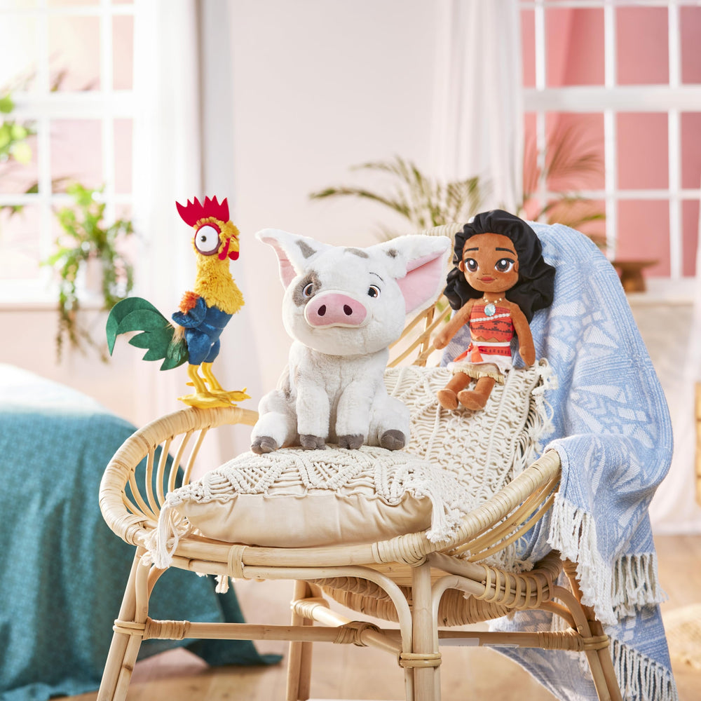 Disney Store Pua plush designed with no loose parts for safer play.