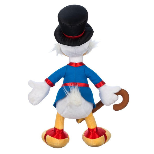 Disney Store Scrooge McDuck plush features embroidered details for durability and charm.