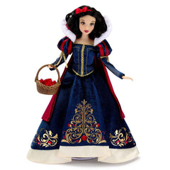Disney Store Snow White 2025 dress detail with velvet and gold foil trim for collectors