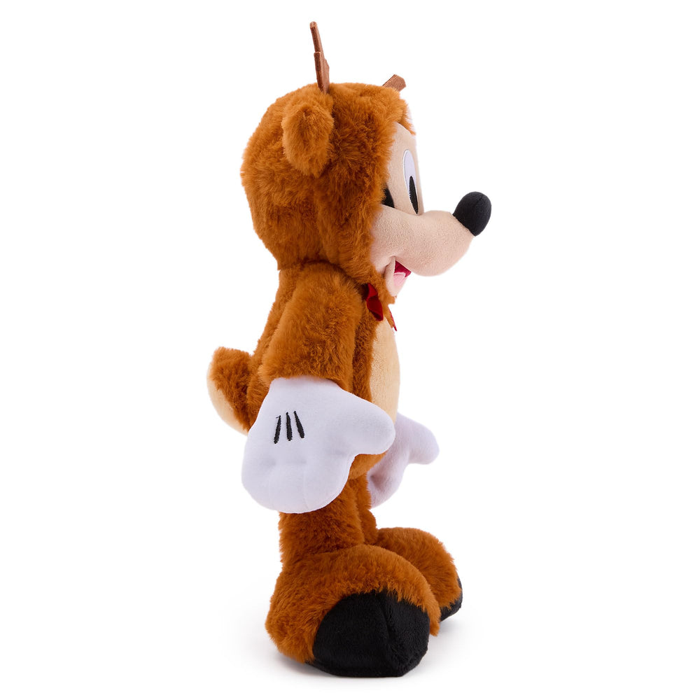 Closeup of the soft plush fabric for gentle hugs and durable play