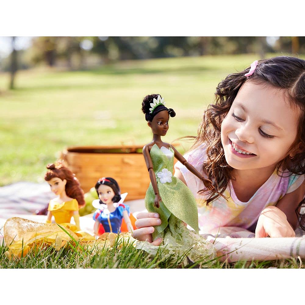 Brush included helps keep Princess Tiana looking her best.