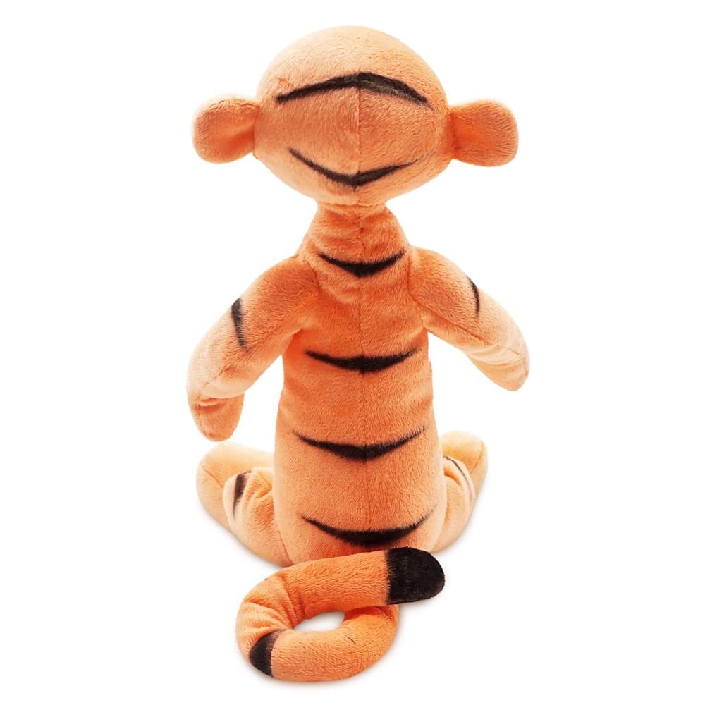 Disney Store Tigger plush features soft velour fabric for cozy, comforting hugs.