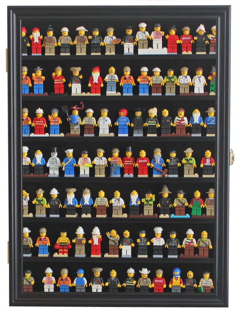 DisplayGifts foot support included keeps minifigures upright.