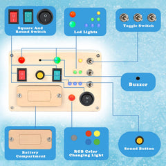 Disrerk portable busy board fits small hands on the go