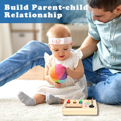 Disrerk wooden sensory toy – compact early learning aid