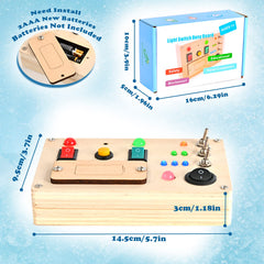 Disrerk busy board – six switches and one button for exploration