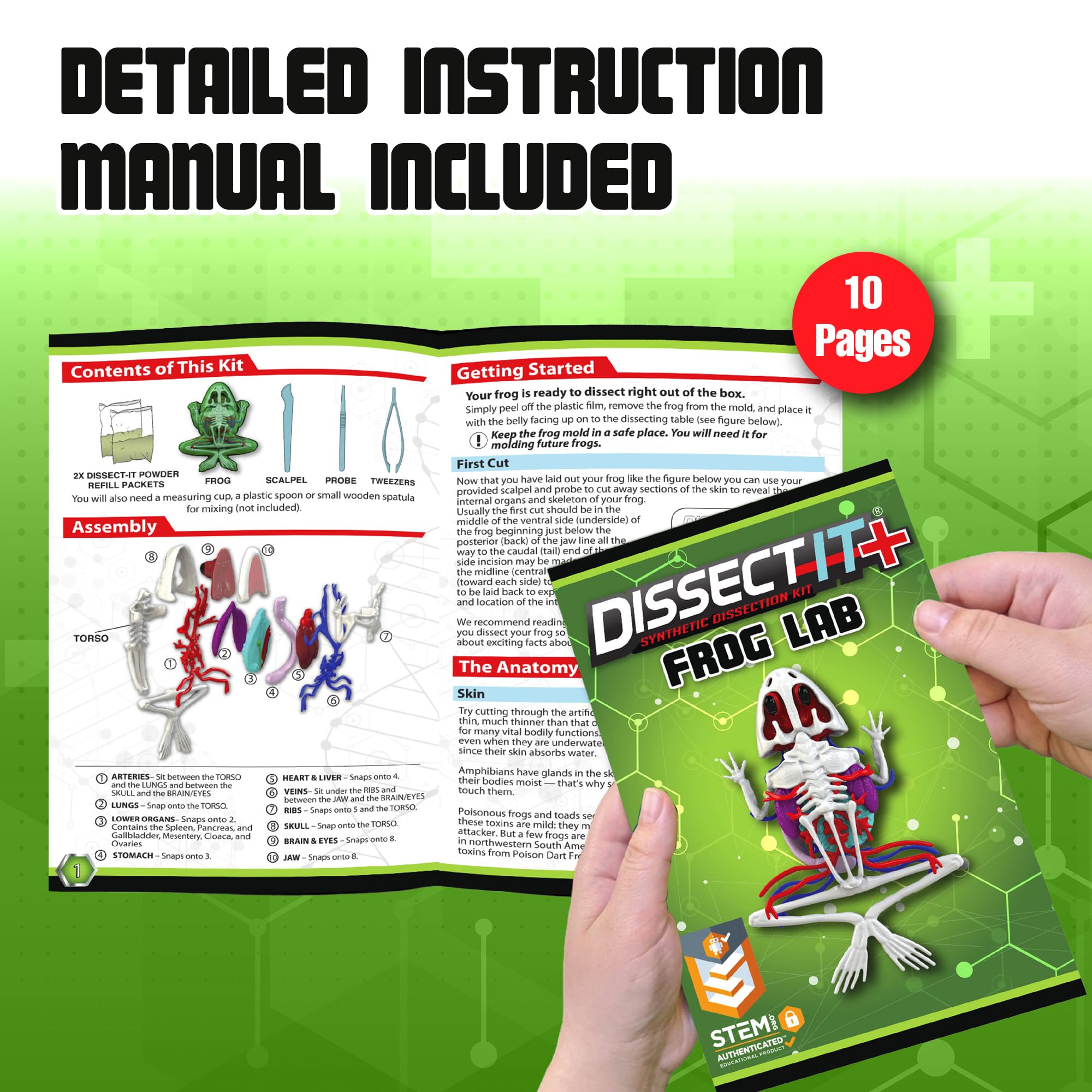 Dissect-It Plus Plastic Tools set for safe, mess-free dissection