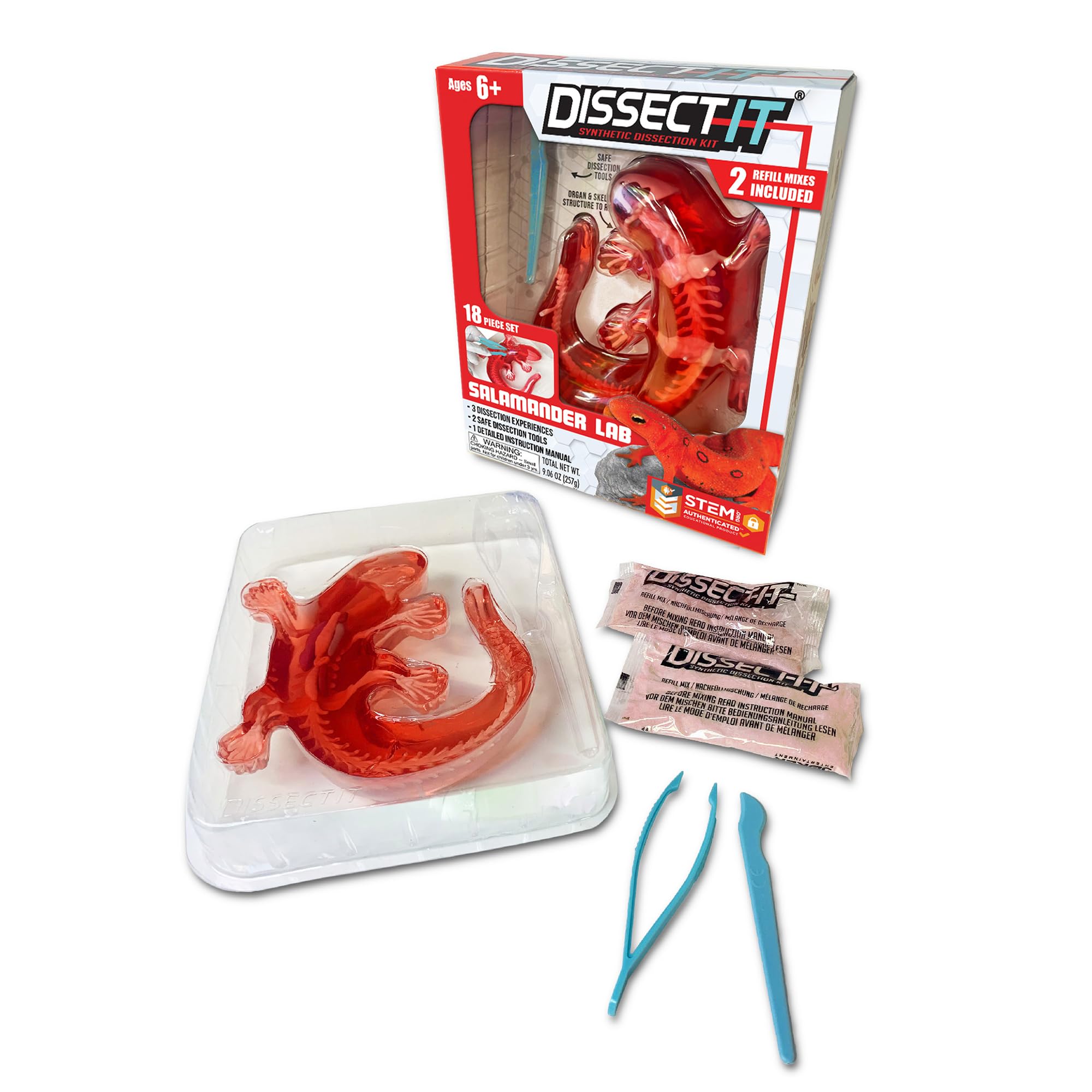 Dissect-It Salamander kit box ready for safe at-home biology exploration