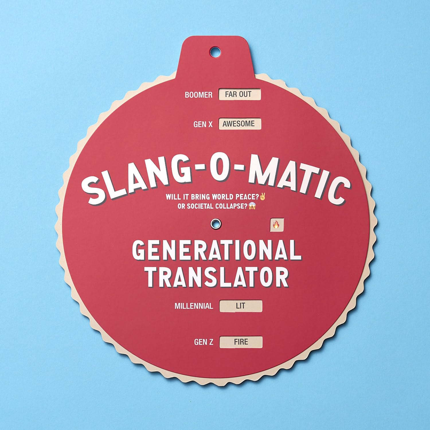 Dissent Pins Slang-o-Matic wheel in use to bridge generational slang.