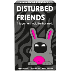 Disturbed Friends card game contents spread on table