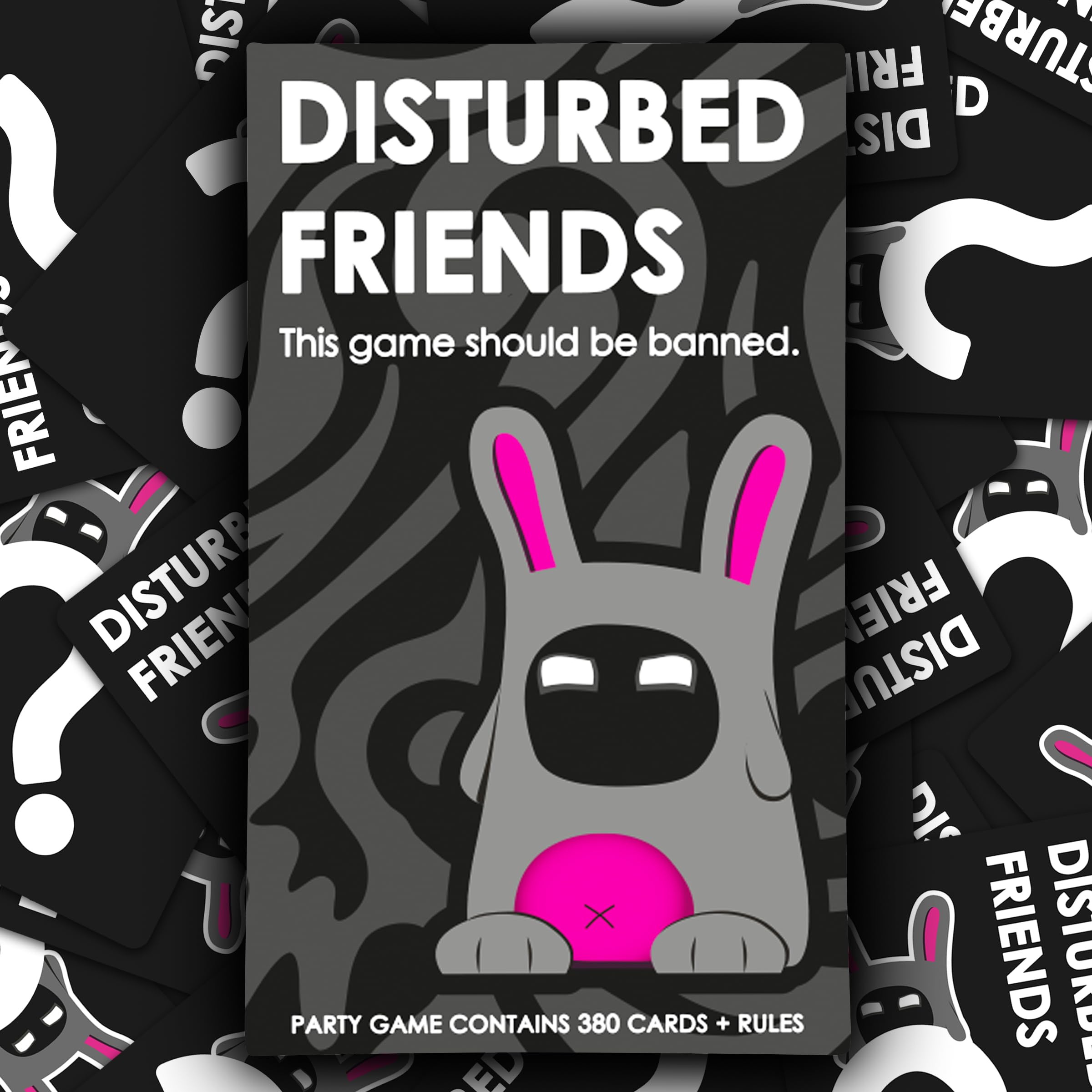 Disturbed Friends white elephant setup with cards