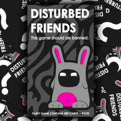 Disturbed Friends white elephant setup with cards