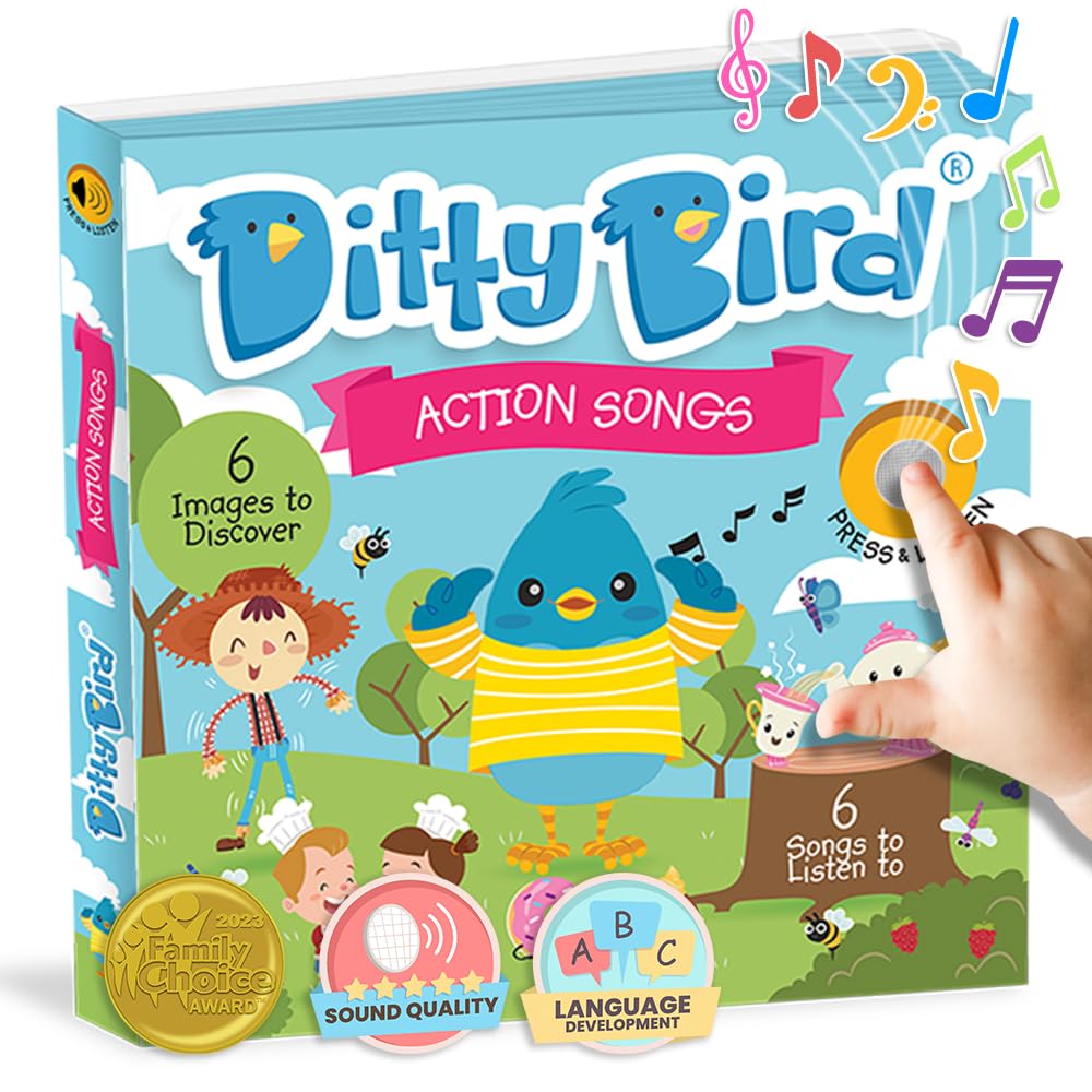 Ditty Bird action songs interactive sound book cover sparks early music interest