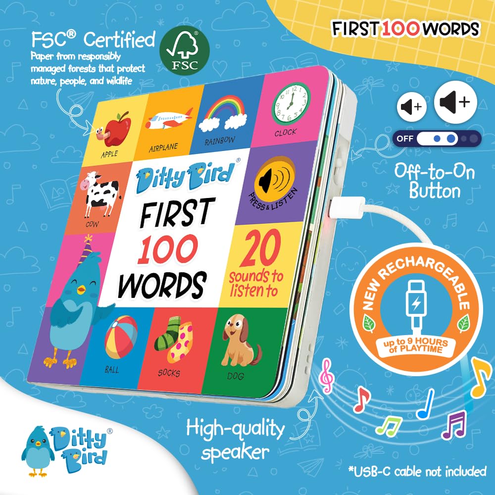 Ditty Bird colorful illustrations engage little learners during storytime.