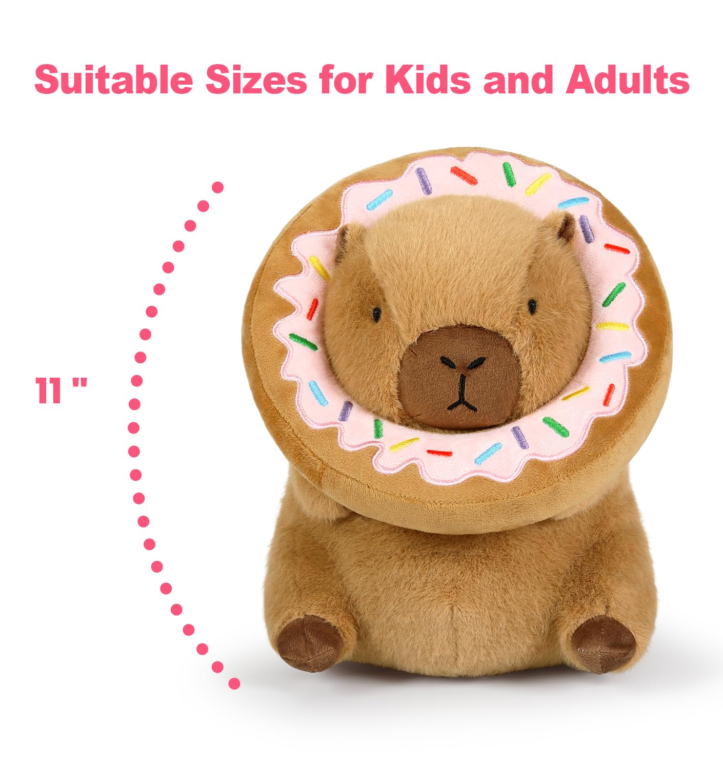 Ditucu capybara plush face detail showing cute expression