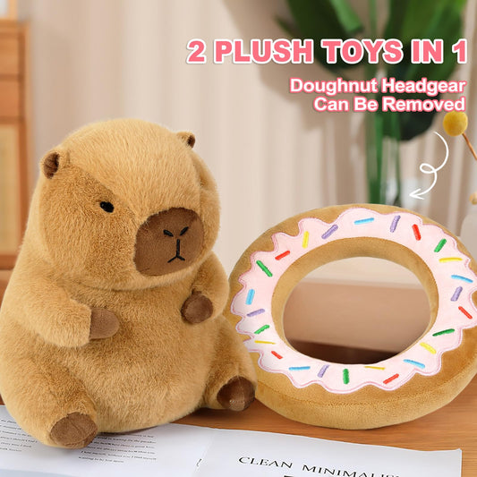 Ditucu capybara plush 11-inch brown ideal for naps