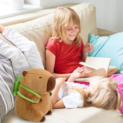 Ditucu capybara plush vacuum-packed on arrival, easy to revive with sun or dryer.
