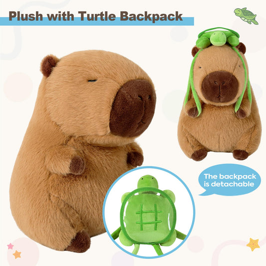 Ditucu capybara plush soft fabric close-up for cozy hugs and durable softness.