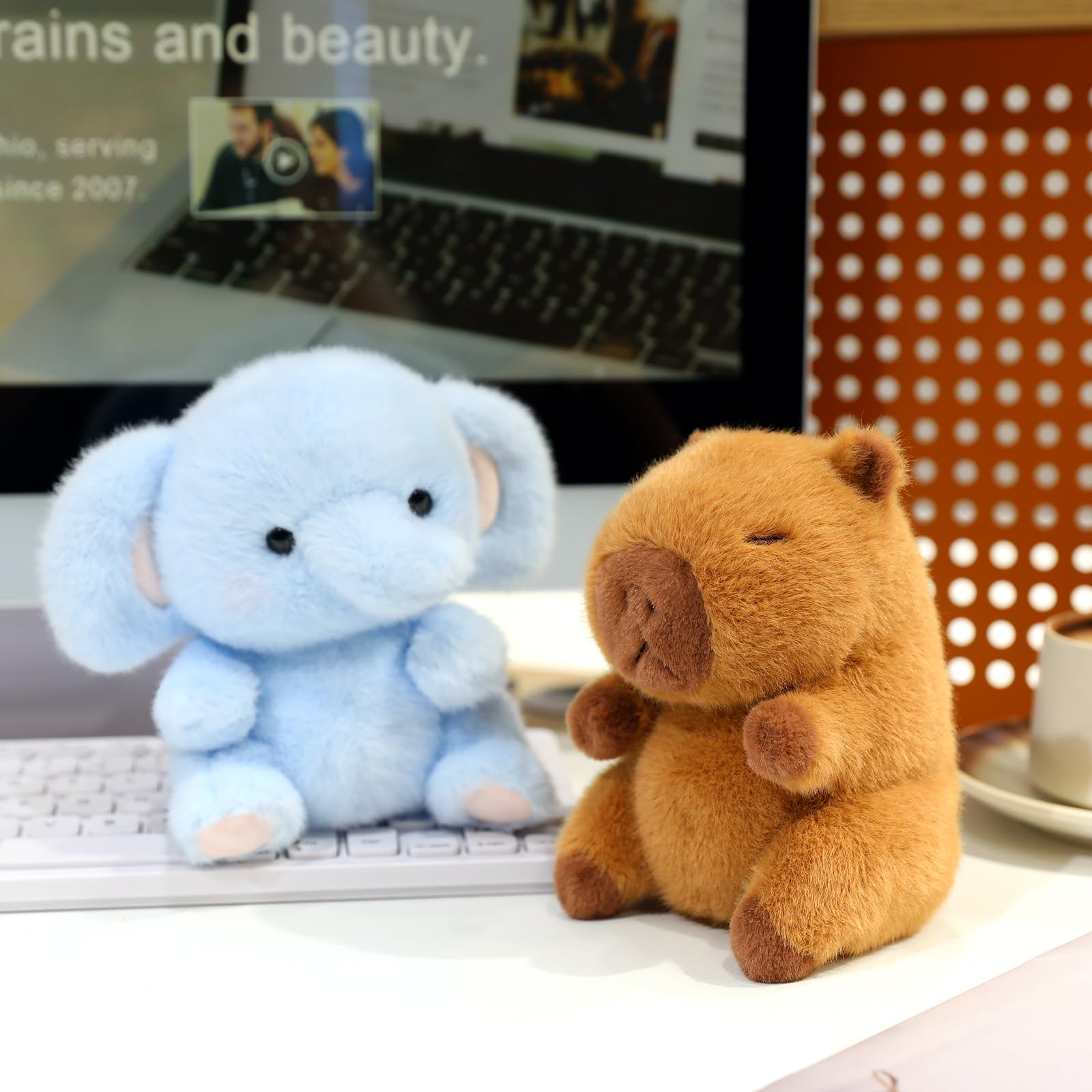 Ditucu capybara soft brown plush, 5 inch size ideal for gifting