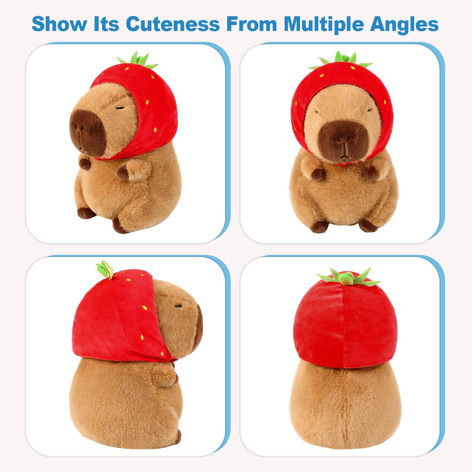 Ditucu capybara plush being hugged by a child for cozy moments.