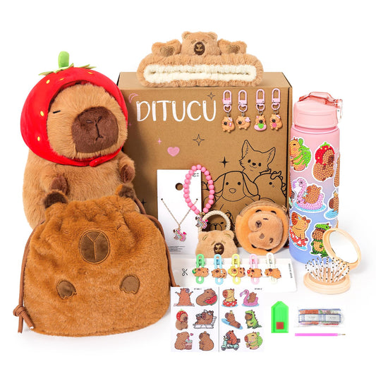 Ditucu Strawberry Capybara plush for cuddly playtime