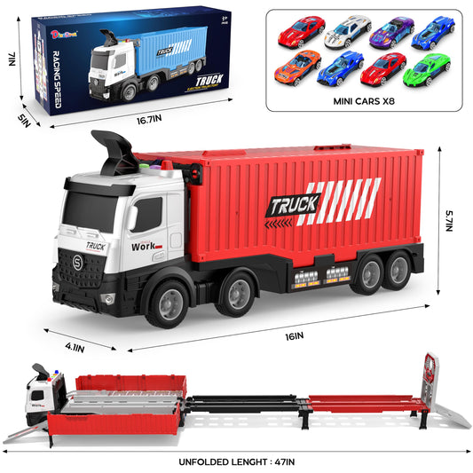 Diuerma eight die-cast race cars ready for fast-paced racing fun