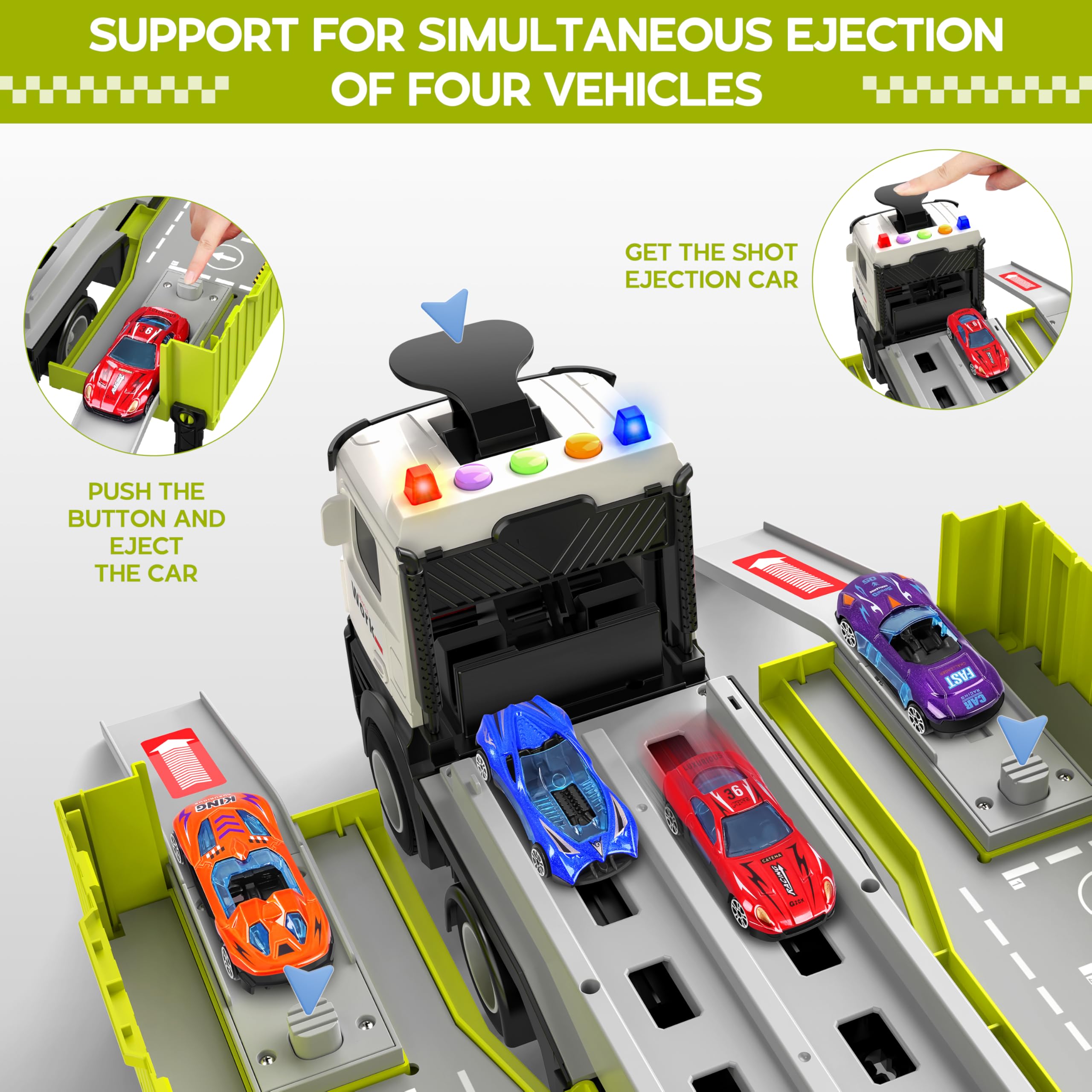 Diuerma dual-launcher track enables exciting solo or shared play sessions