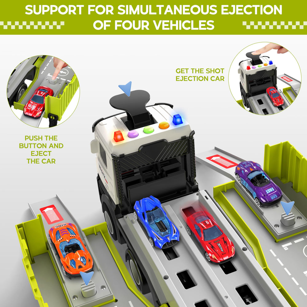 Diuerma dual-launcher track enables exciting solo or shared play sessions