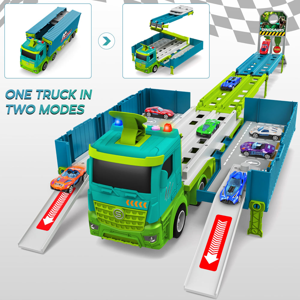 Diuerma flashing lights and horn sounds enhance playtime