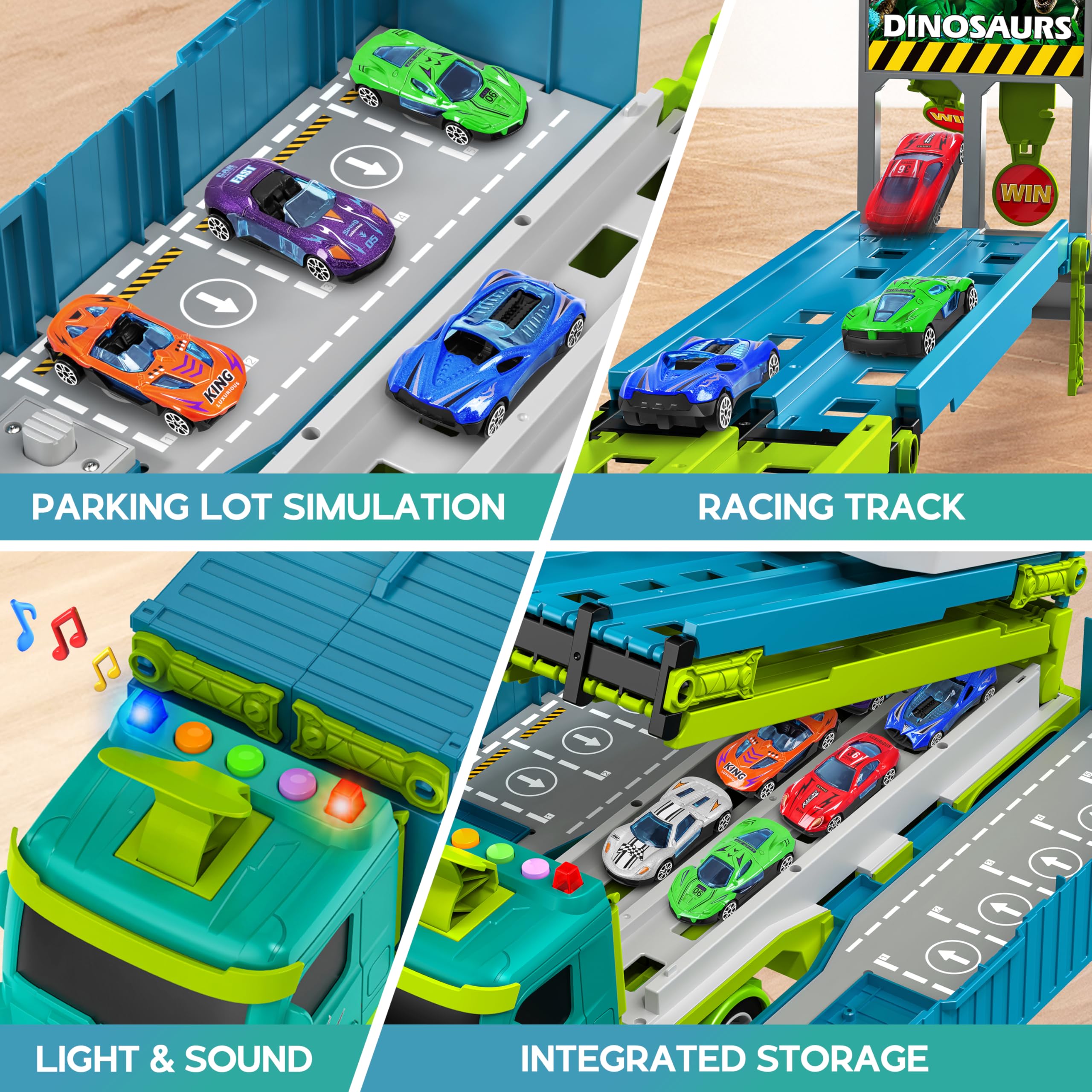 Diuerma storage compartment and race signs for organization