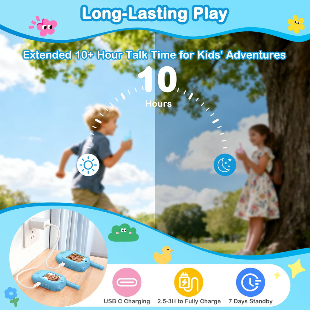 Divava watch-strap bundled walkie talkie for kids blue