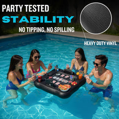 DIVEBLAST waterproof cards stay dry during in-pool play.