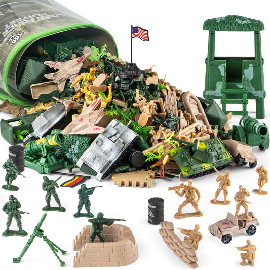 Divwa army men figures – commander pose for imaginative battlefield play and strategic storytelling.
