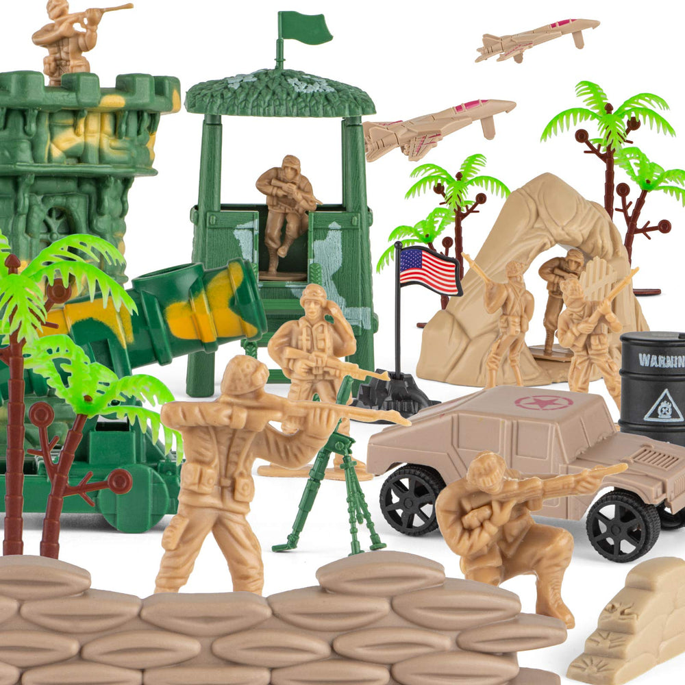 Divwa battlefield accessories – bunkers, tents, sandbags for authentic setups.