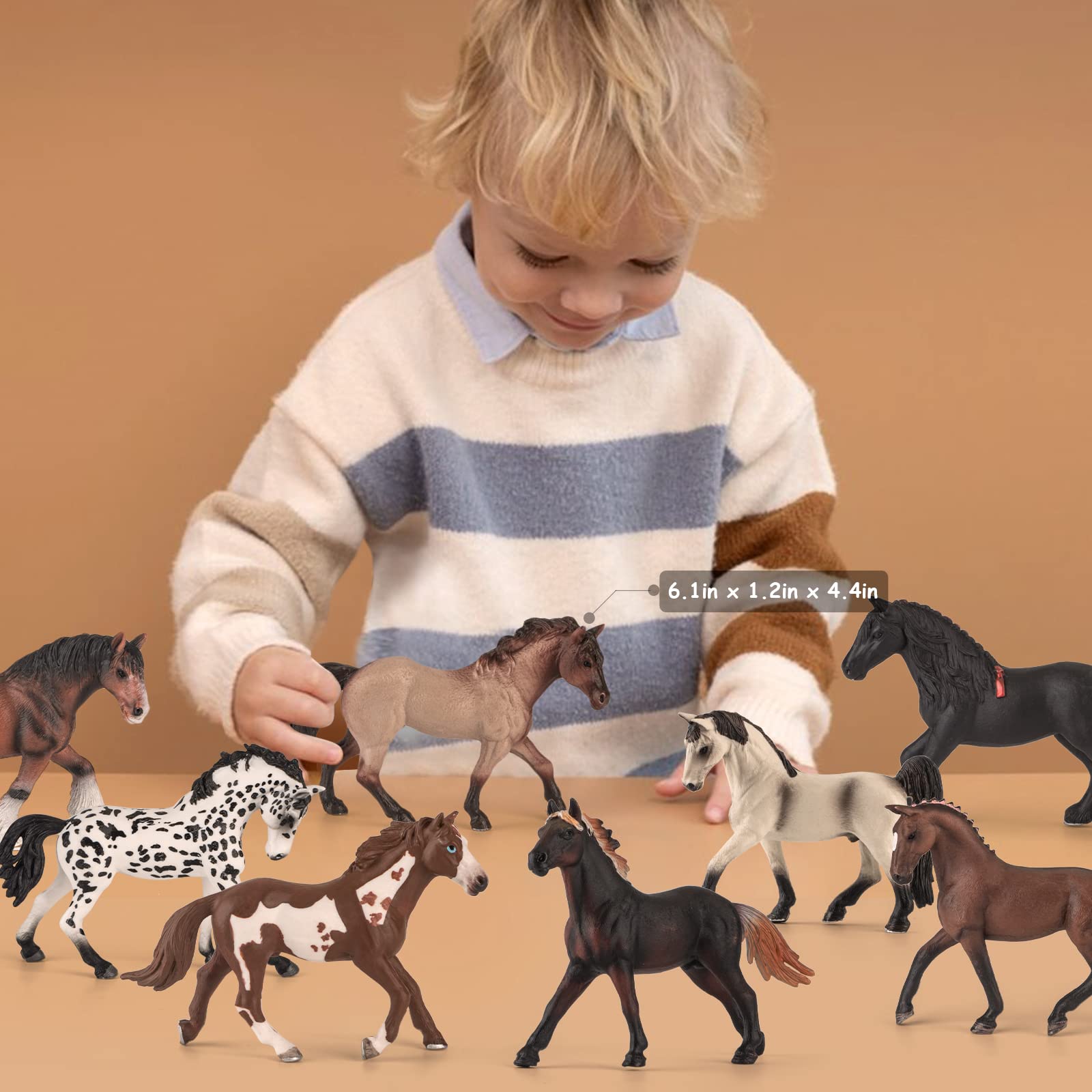 Divwa Pinto Stallion figurine—lifelike pose for imaginative play and shelf display.