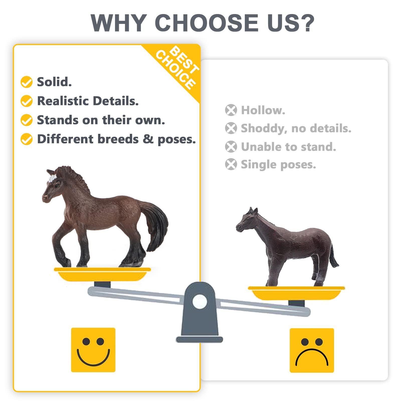 Divwa party favor pony figures perfect as festive decorations and prizes.