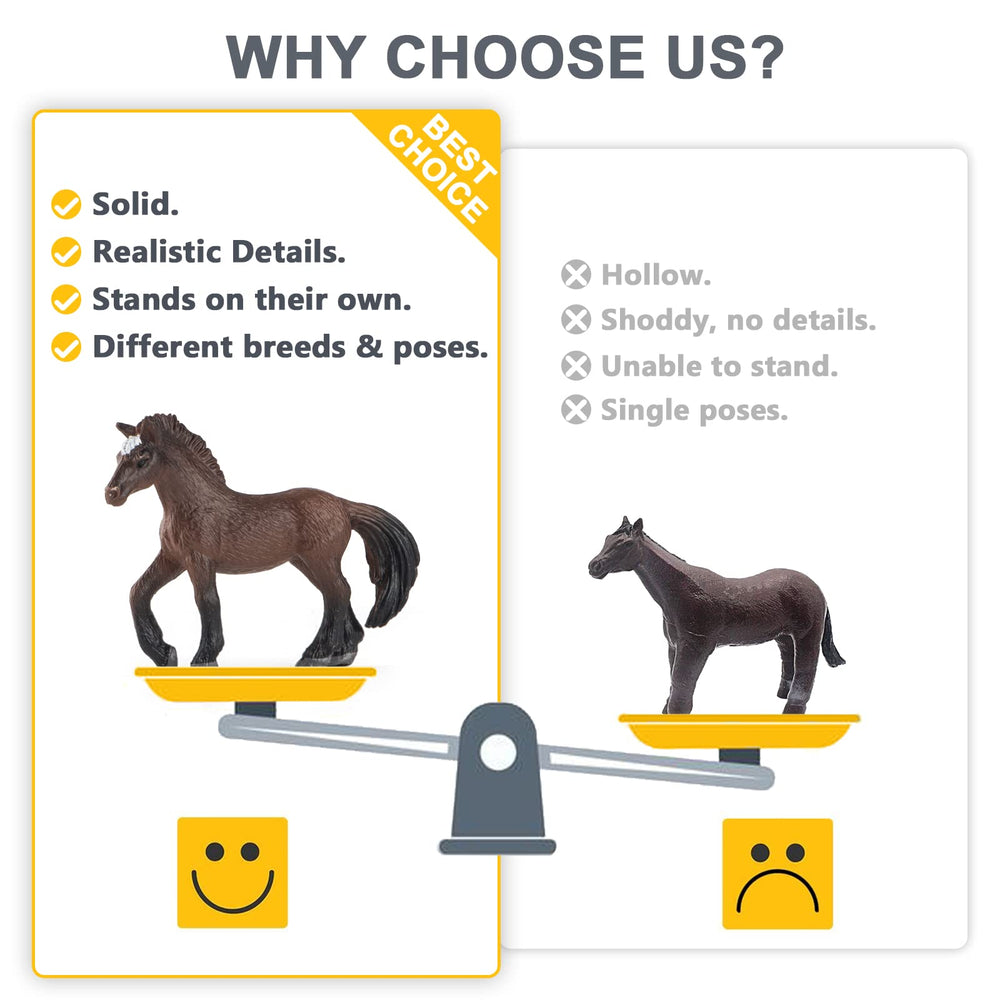 Divwa party favor pony figures perfect as festive decorations and prizes.
