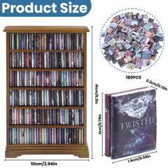 DIYDEC anxiety bookshelf with moveable books for a tactile desk activity.