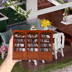 DIYDEC mini bookshelf with mini plant adding life to shelves